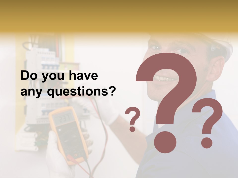 Repair Electrical Human PowerPoint Template