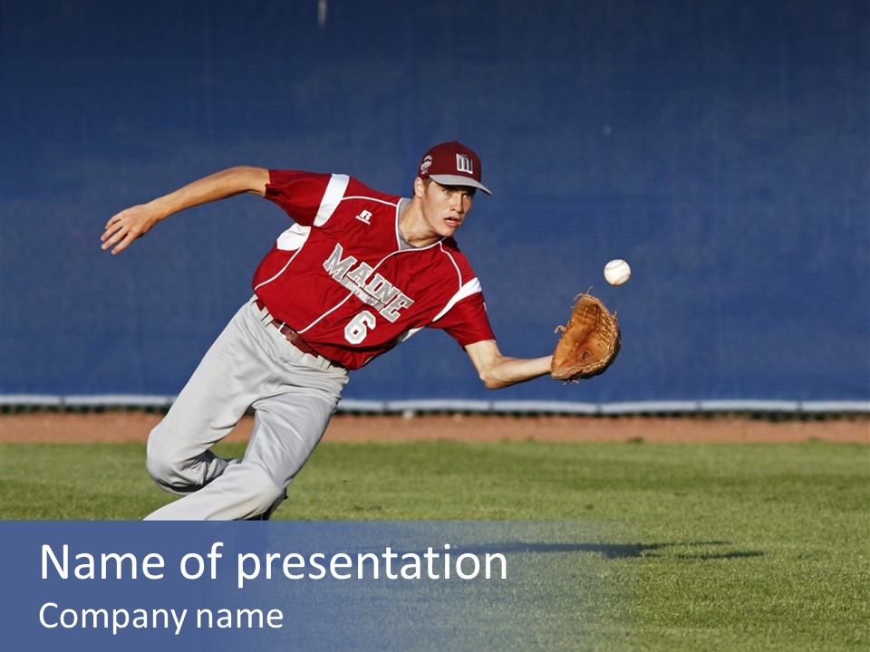 Athlete United States Senior PowerPoint Template