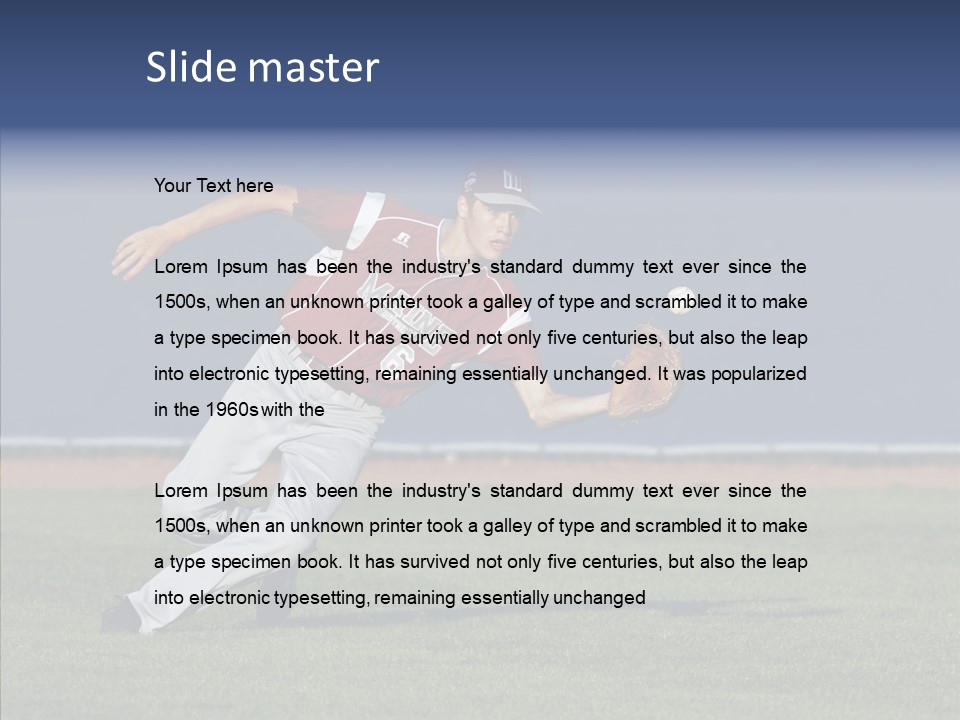 Athlete United States Senior PowerPoint Template