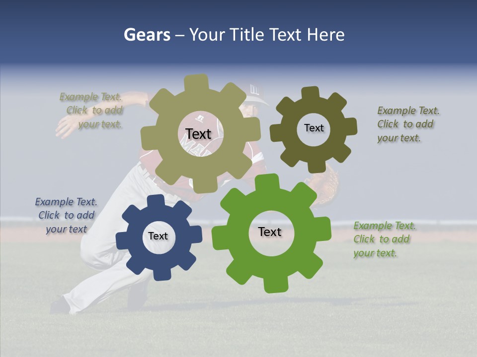 Athlete United States Senior PowerPoint Template