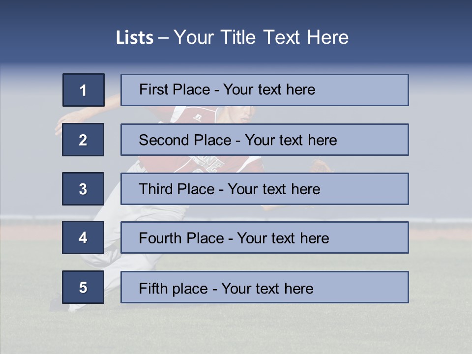 Athlete United States Senior PowerPoint Template