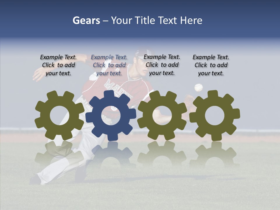 Athlete United States Senior PowerPoint Template