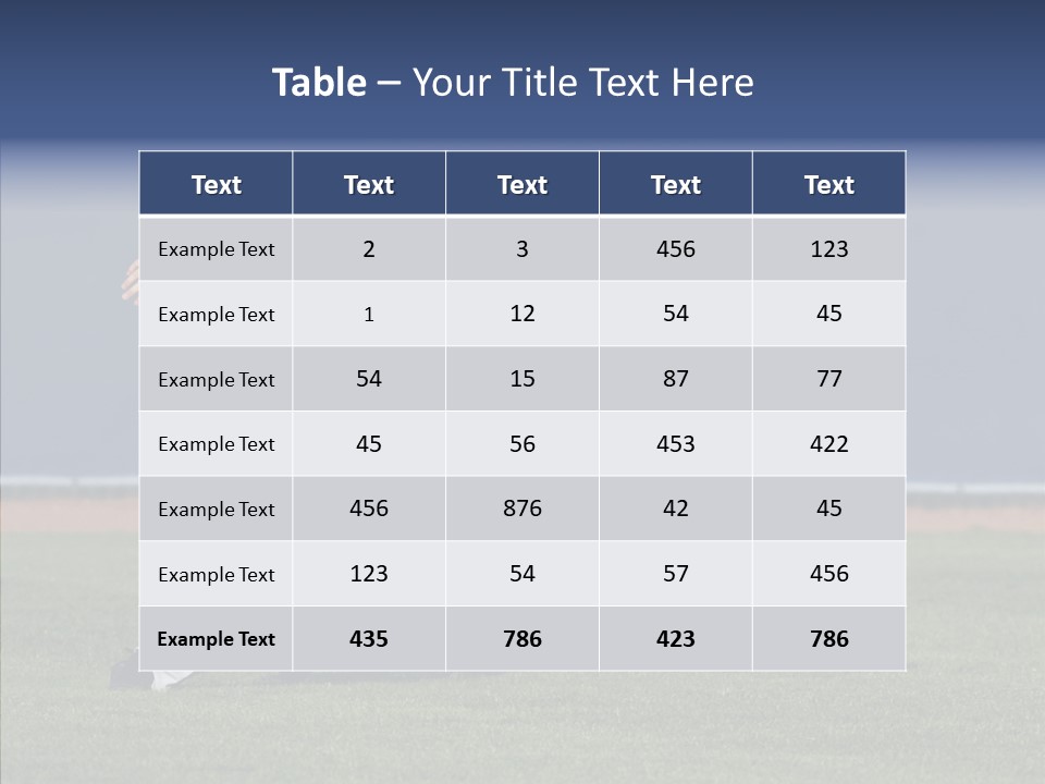 Athlete United States Senior PowerPoint Template