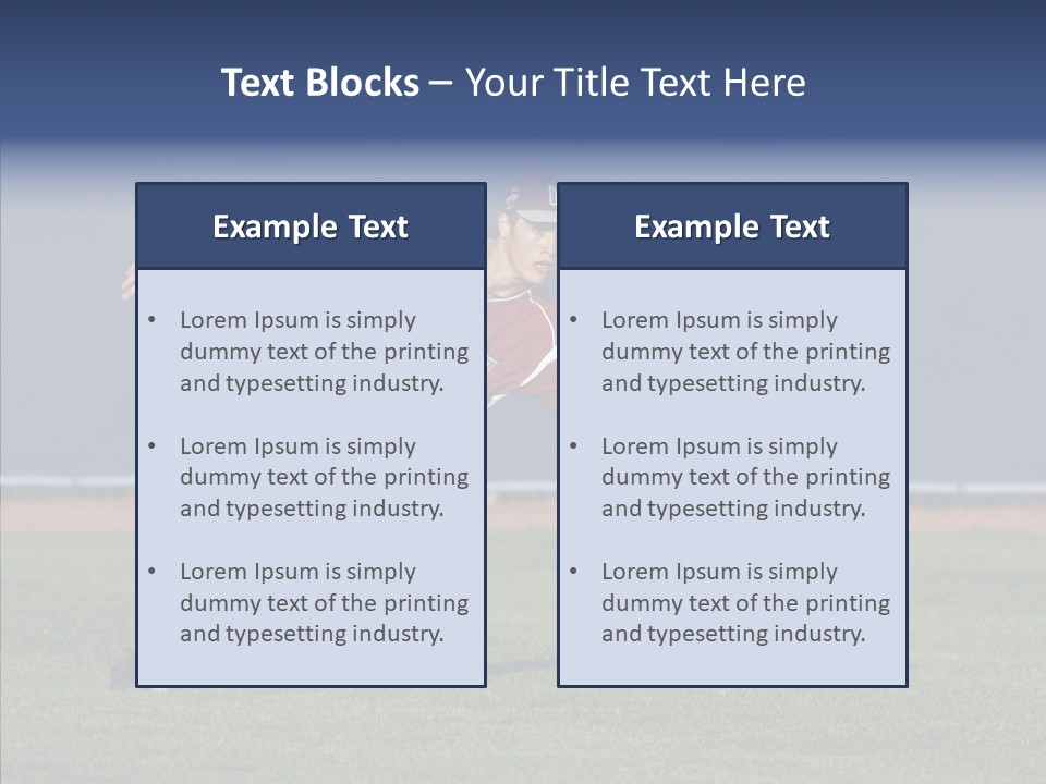 Athlete United States Senior PowerPoint Template