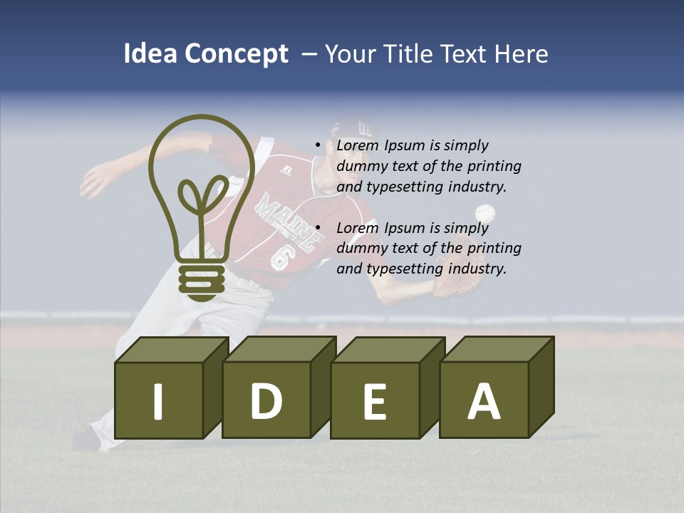 Athlete United States Senior PowerPoint Template