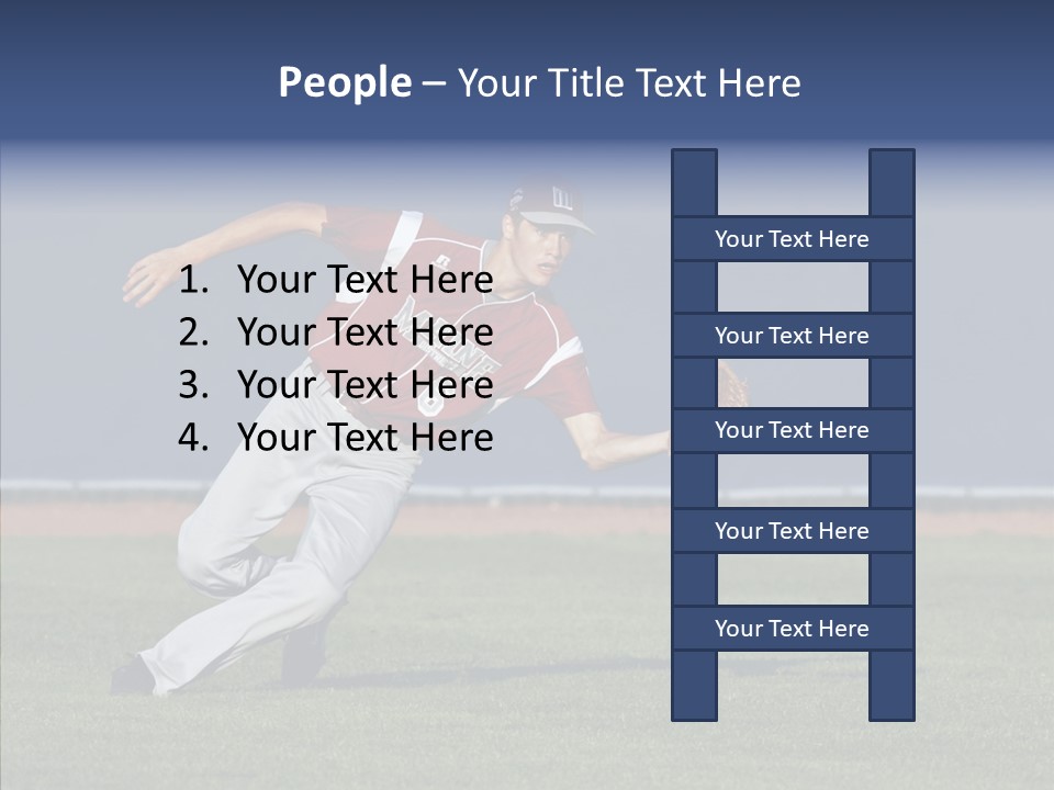Athlete United States Senior PowerPoint Template