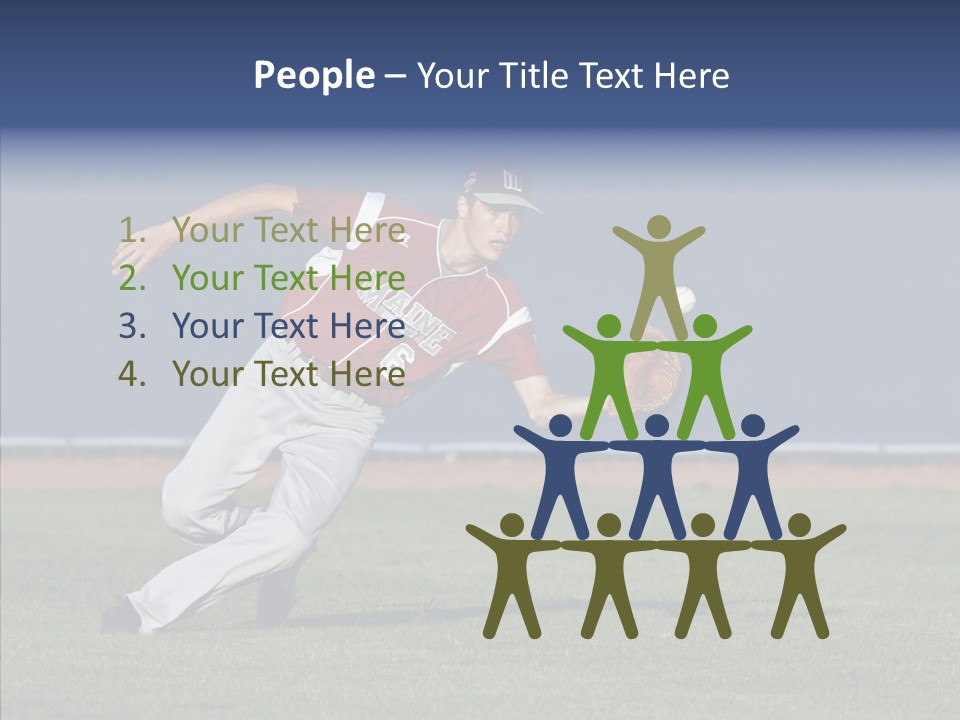 Athlete United States Senior PowerPoint Template