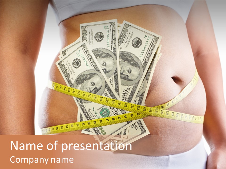 Cost Abdomen Woman PowerPoint Template