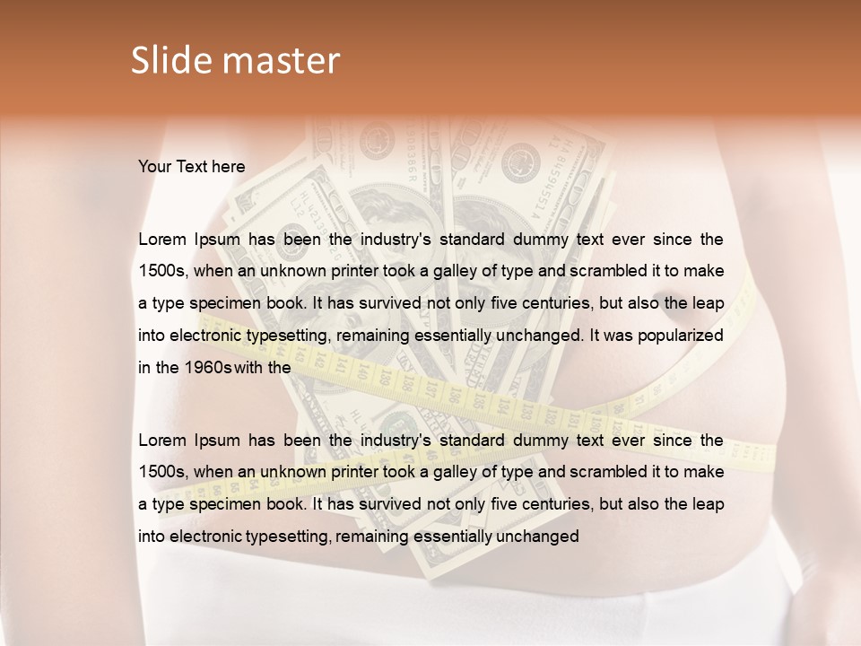 Cost Abdomen Woman PowerPoint Template