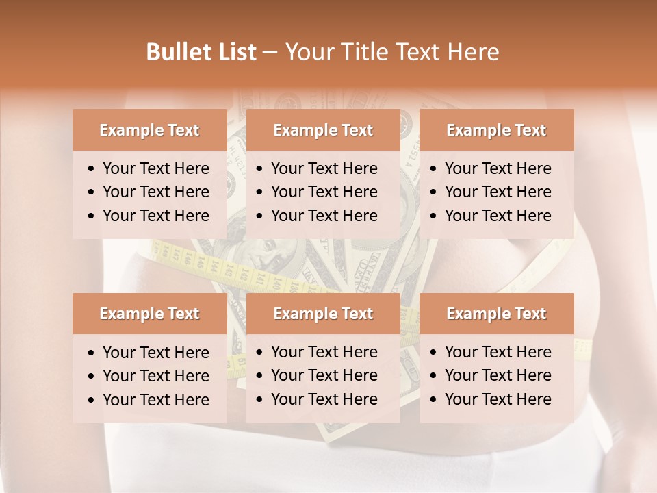 Cost Abdomen Woman PowerPoint Template
