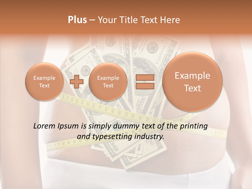 Cost Abdomen Woman PowerPoint Template