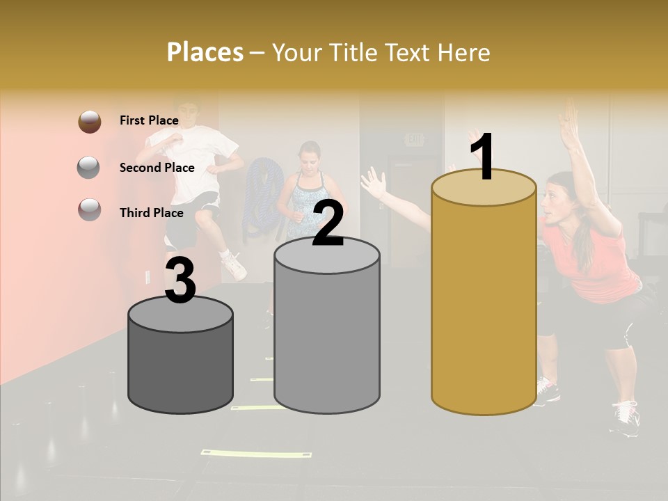 Course Exercise Teenagers PowerPoint Template