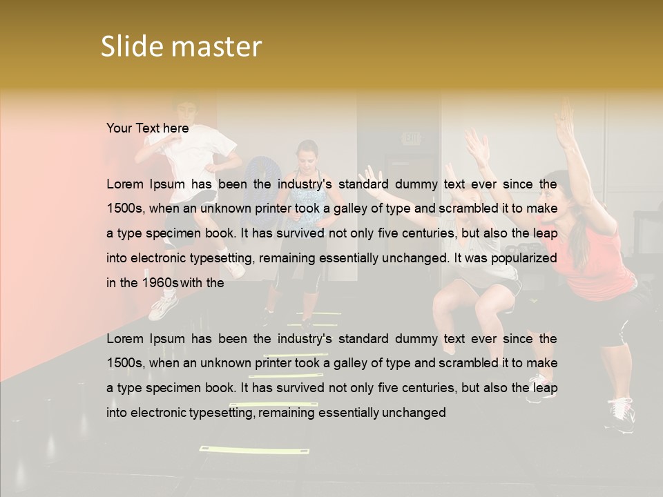 Course Exercise Teenagers PowerPoint Template