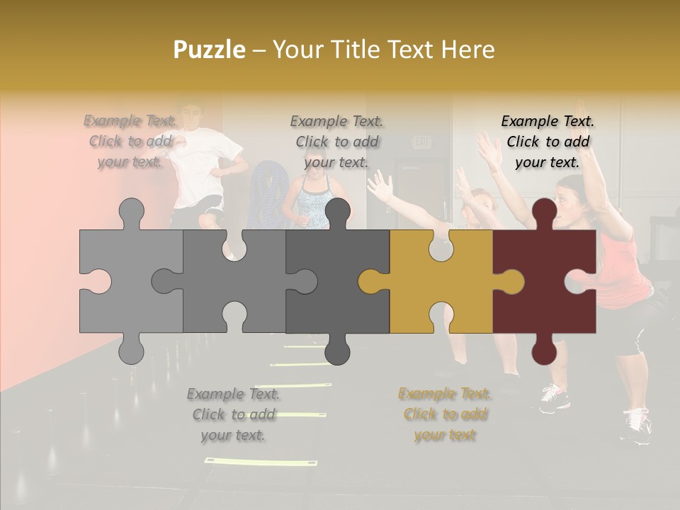 Course Exercise Teenagers PowerPoint Template