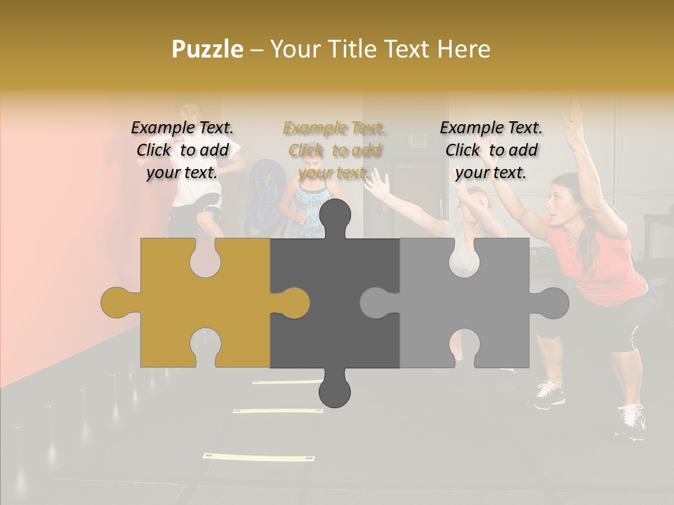 Course Exercise Teenagers PowerPoint Template