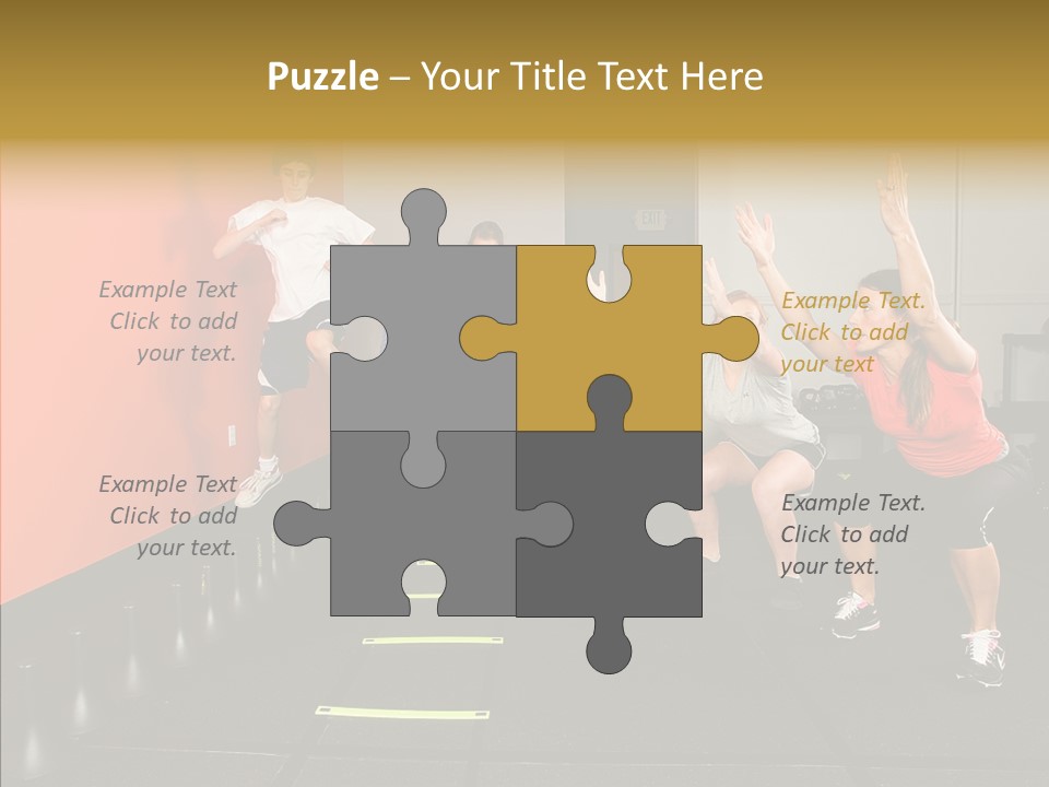 Course Exercise Teenagers PowerPoint Template