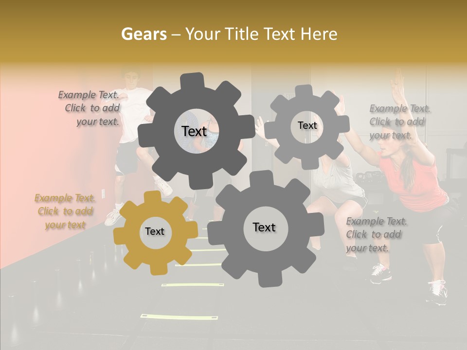 Course Exercise Teenagers PowerPoint Template