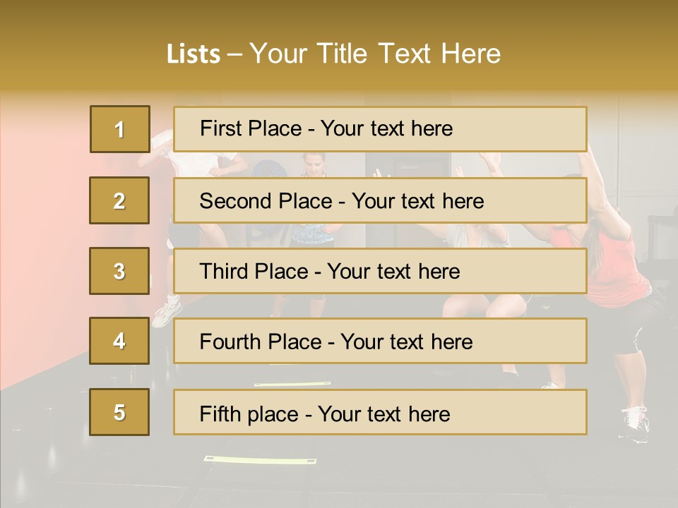 Course Exercise Teenagers PowerPoint Template