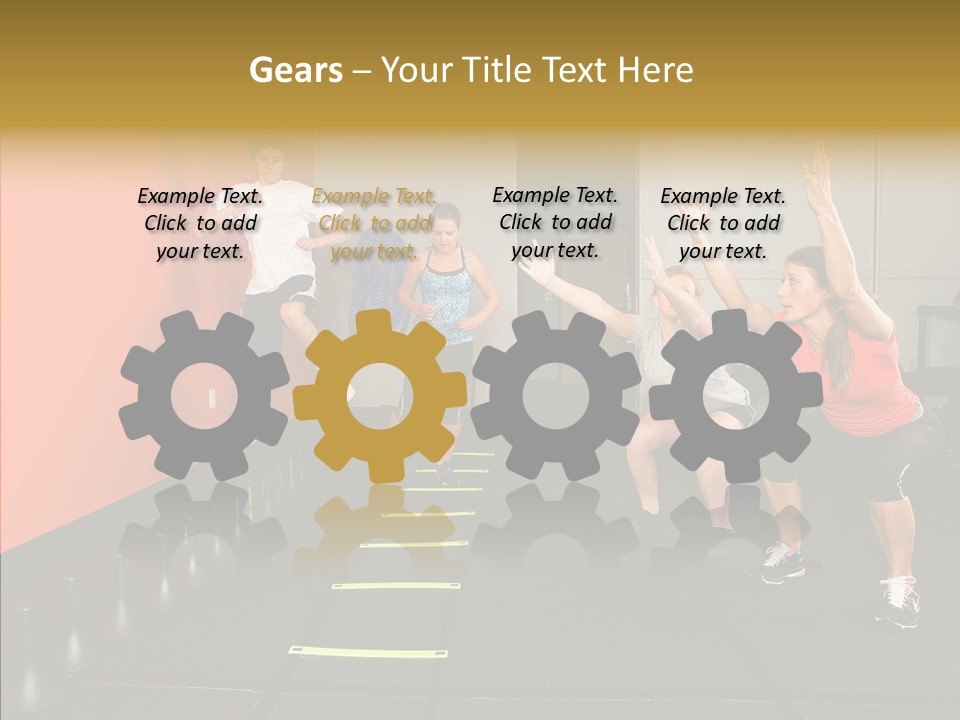 Course Exercise Teenagers PowerPoint Template