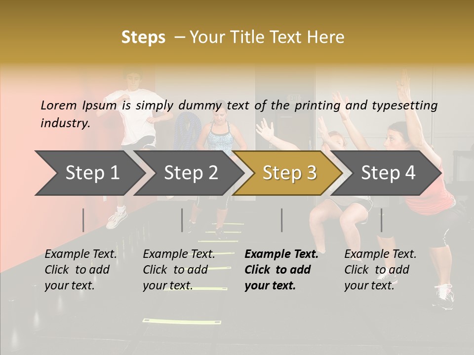 Course Exercise Teenagers PowerPoint Template