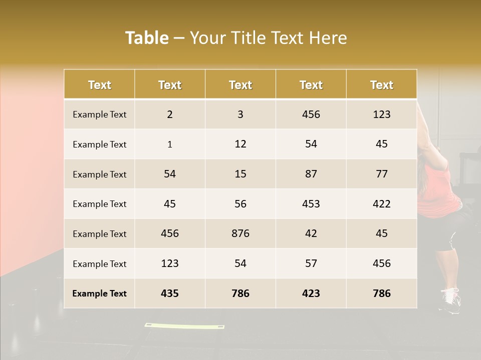 Course Exercise Teenagers PowerPoint Template
