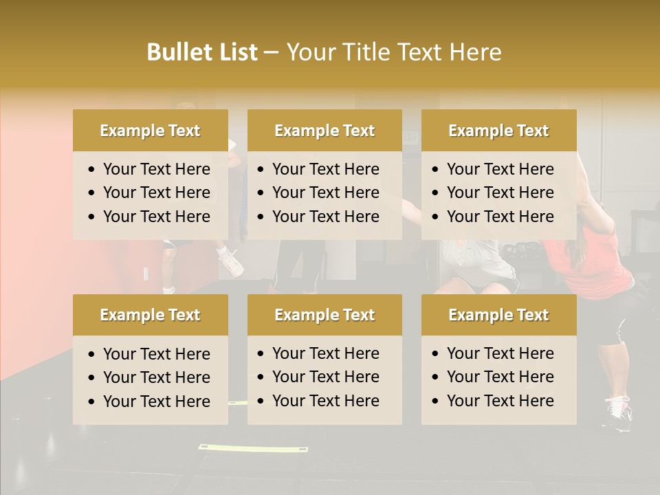 Course Exercise Teenagers PowerPoint Template