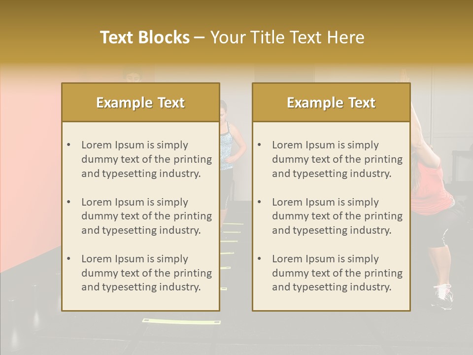 Course Exercise Teenagers PowerPoint Template