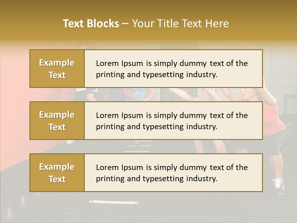 Course Exercise Teenagers PowerPoint Template