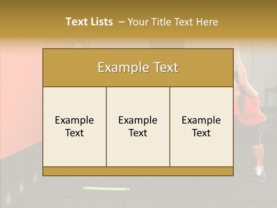 Course Exercise Teenagers PowerPoint Template