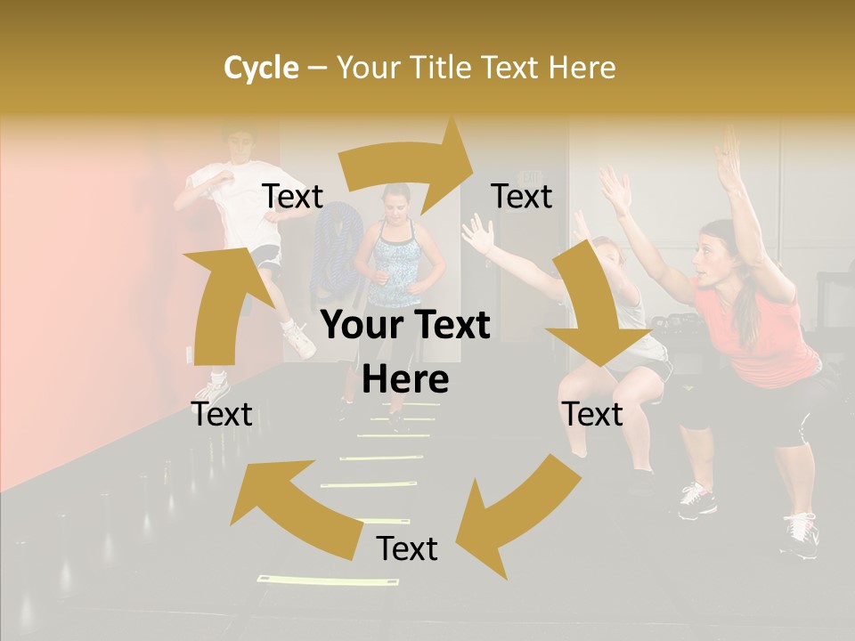 Course Exercise Teenagers PowerPoint Template