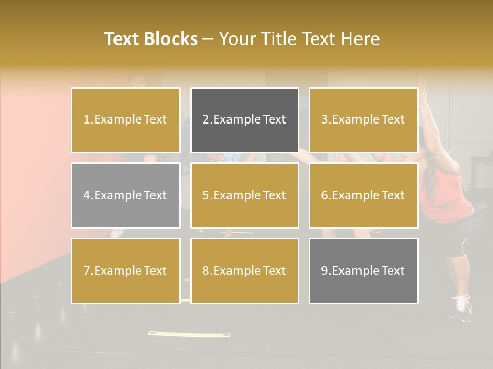 Course Exercise Teenagers PowerPoint Template