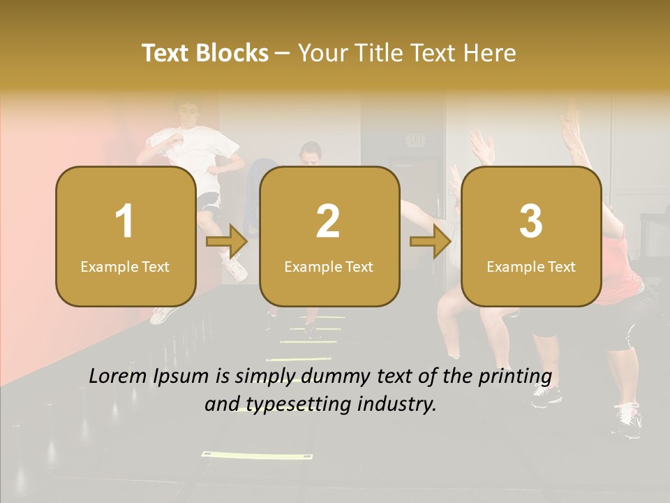 Course Exercise Teenagers PowerPoint Template