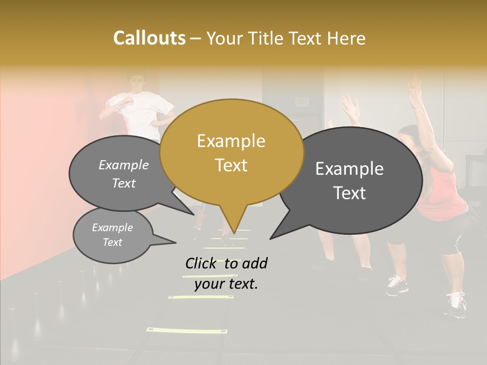 Course Exercise Teenagers PowerPoint Template