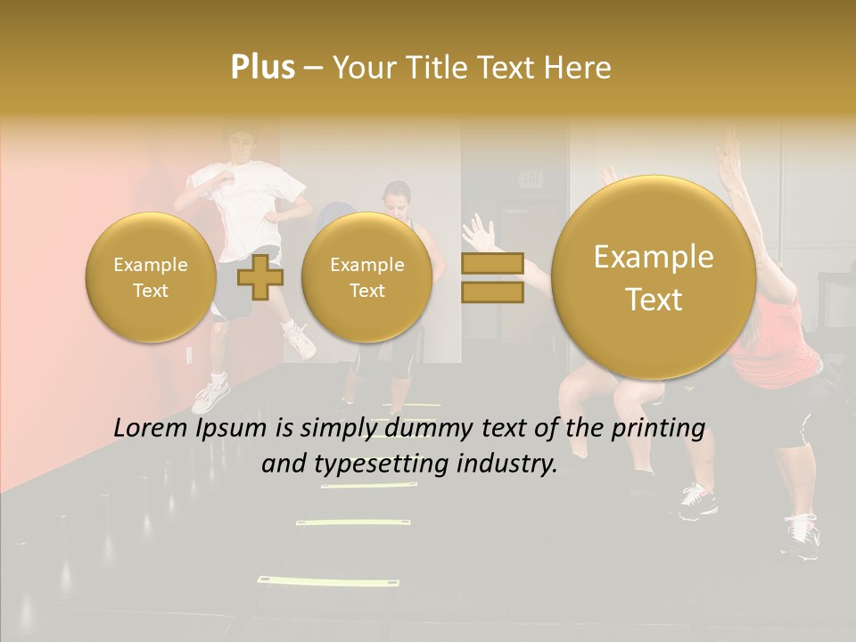 Course Exercise Teenagers PowerPoint Template
