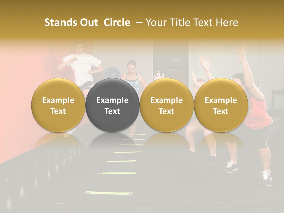 Course Exercise Teenagers PowerPoint Template