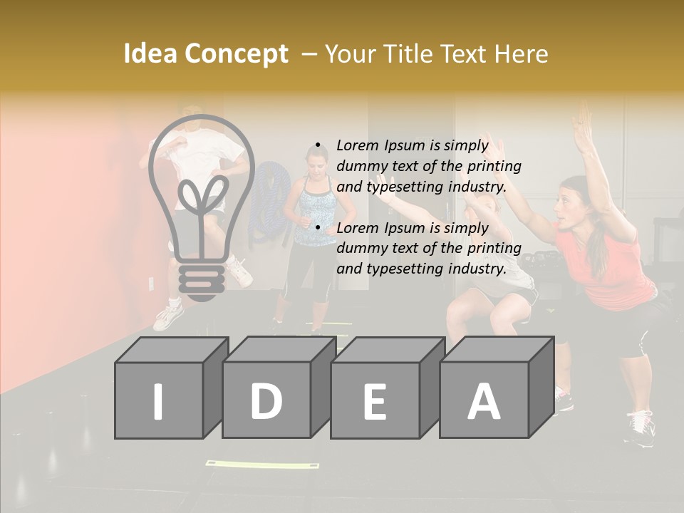 Course Exercise Teenagers PowerPoint Template