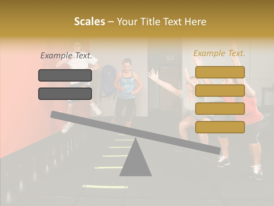 Course Exercise Teenagers PowerPoint Template
