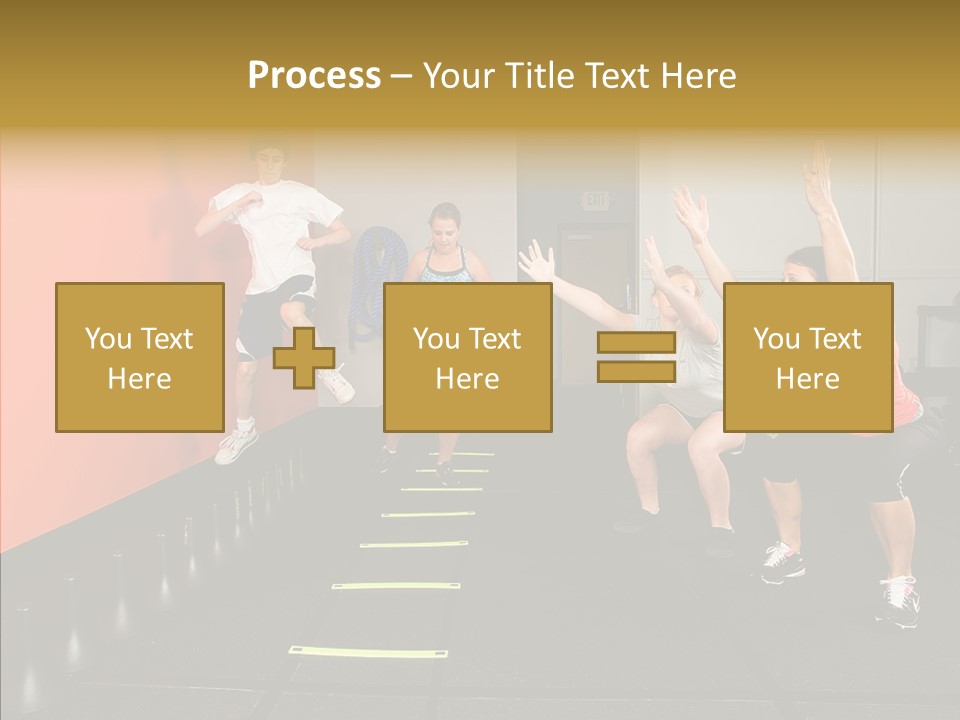 Course Exercise Teenagers PowerPoint Template