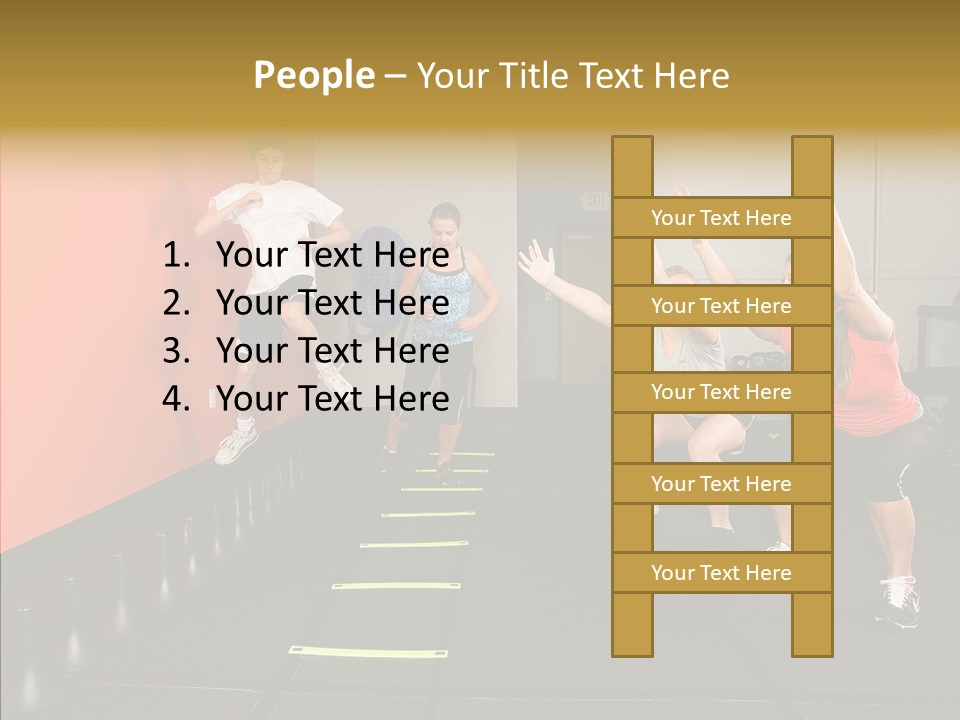 Course Exercise Teenagers PowerPoint Template