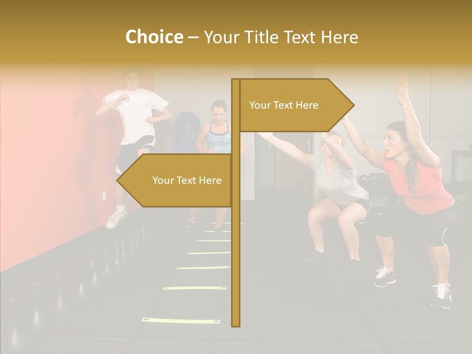 Course Exercise Teenagers PowerPoint Template