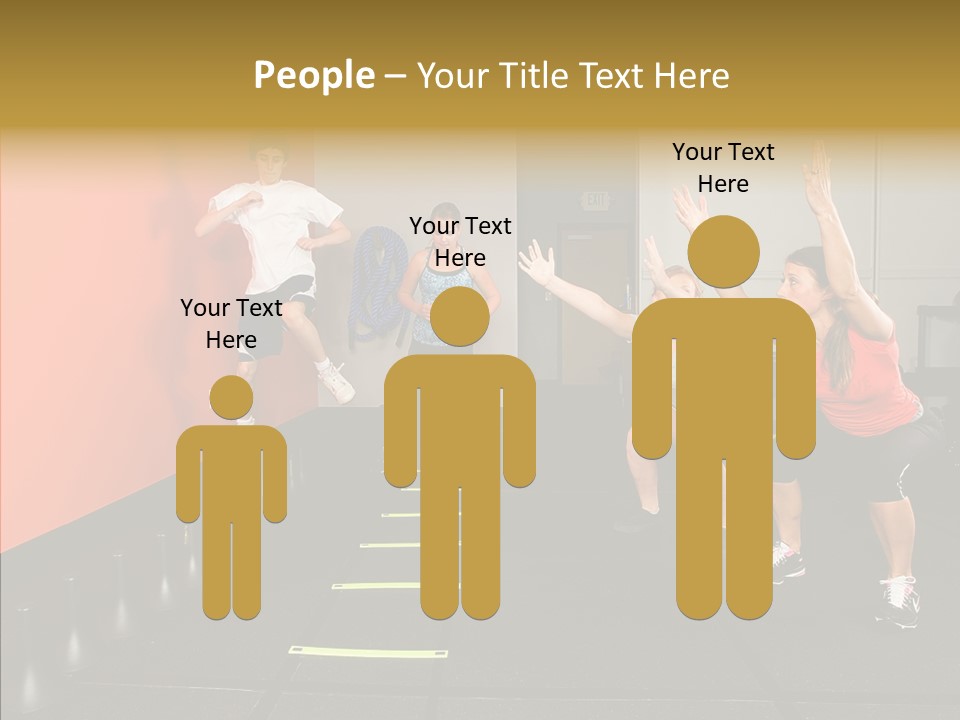 Course Exercise Teenagers PowerPoint Template