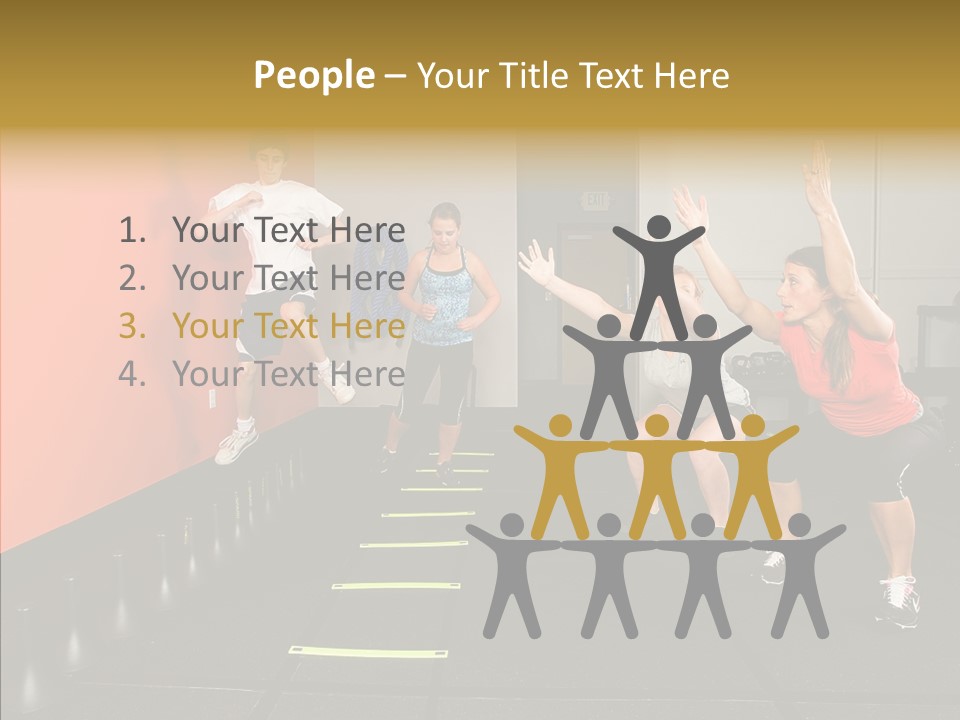 Course Exercise Teenagers PowerPoint Template