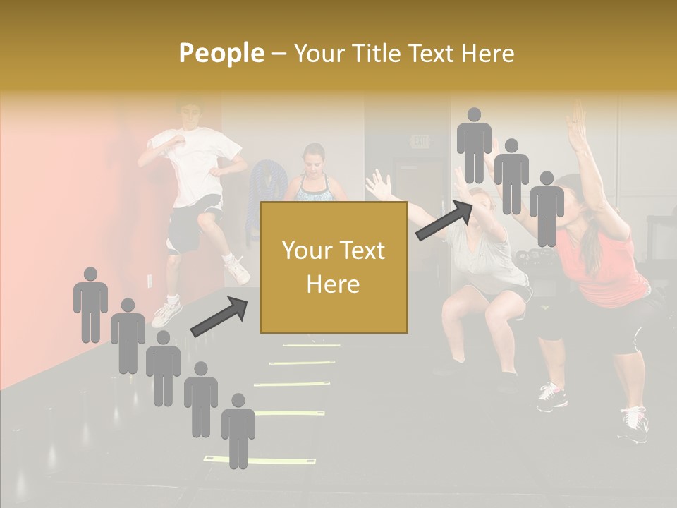 Course Exercise Teenagers PowerPoint Template