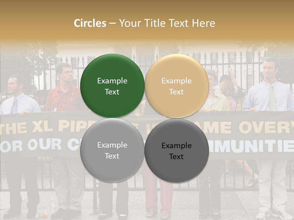 Disobedience District Demonstrator PowerPoint Template