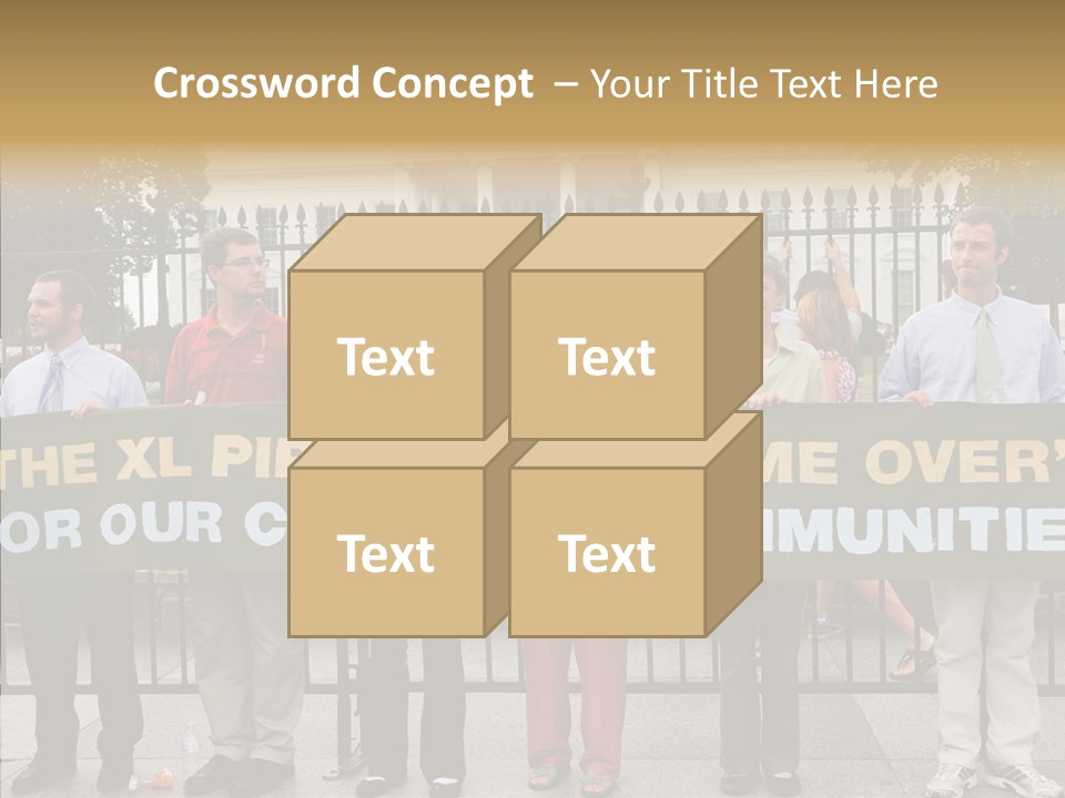 Disobedience District Demonstrator PowerPoint Template