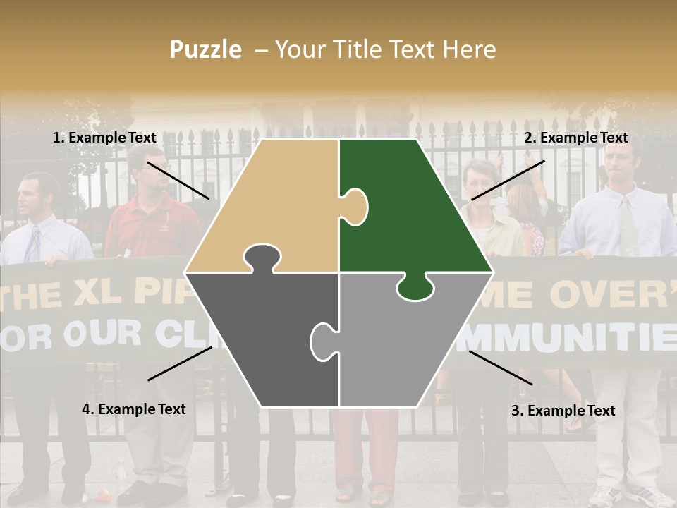 Disobedience District Demonstrator PowerPoint Template