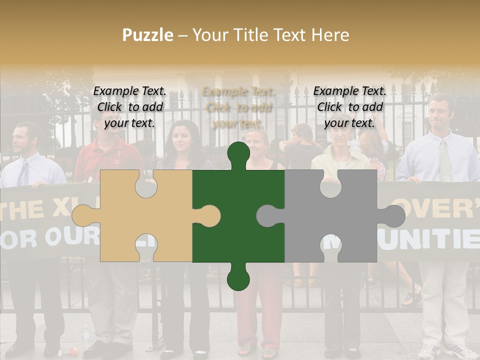 Disobedience District Demonstrator PowerPoint Template