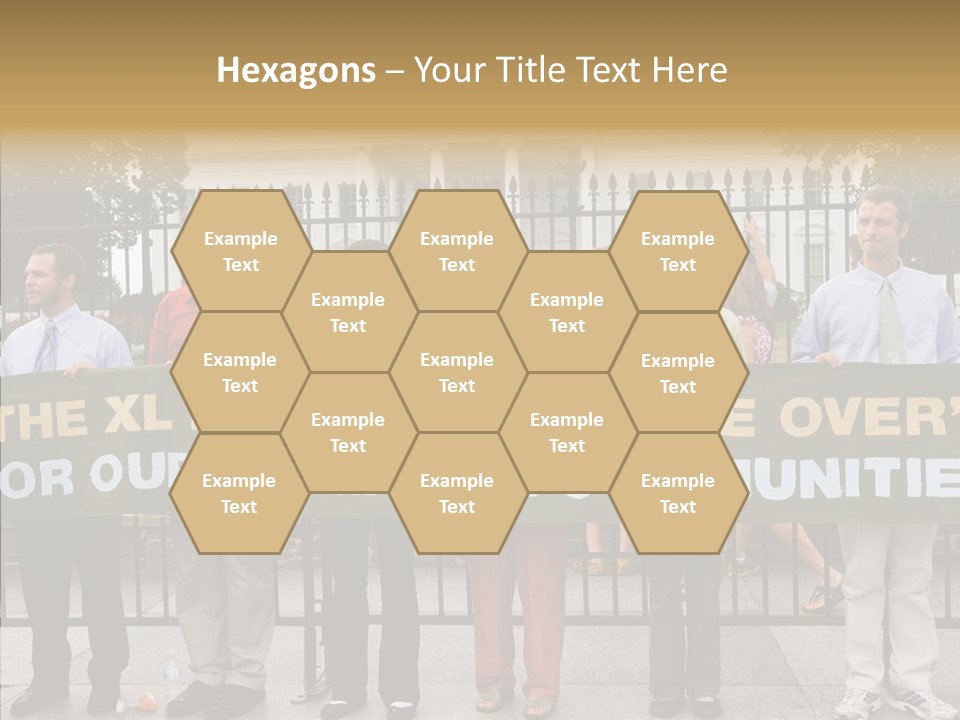 Disobedience District Demonstrator PowerPoint Template
