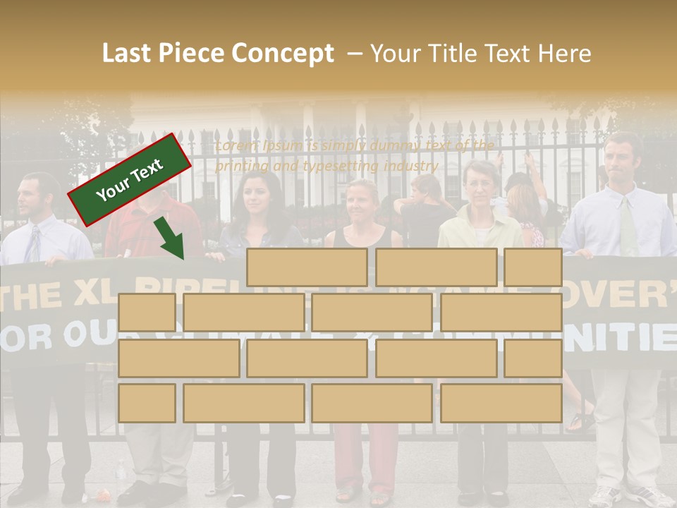 Disobedience District Demonstrator PowerPoint Template