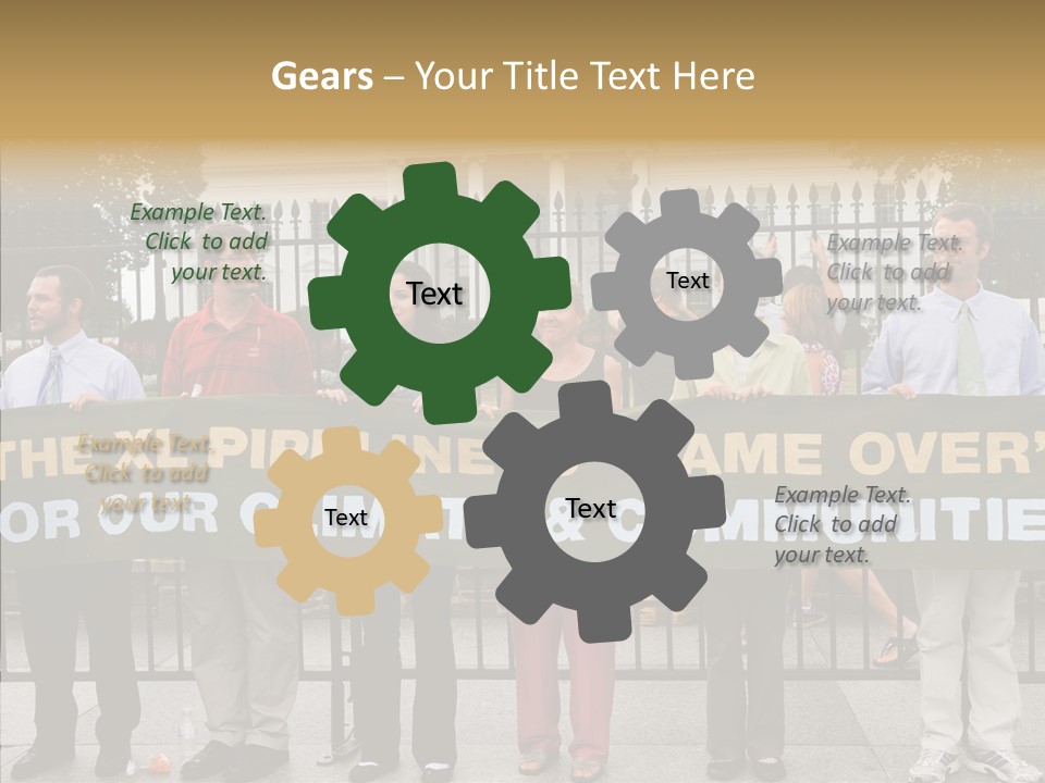 Disobedience District Demonstrator PowerPoint Template